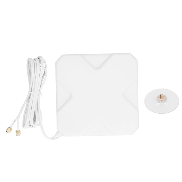 Antena 4G LTE SMA de doble cabezal para interiores y exteriores, impermeable, 35 DBi, alta ganancia, con ventosa