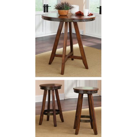 Sauder Furniture 415089 Carson Forge Cherry Counter-Height ...