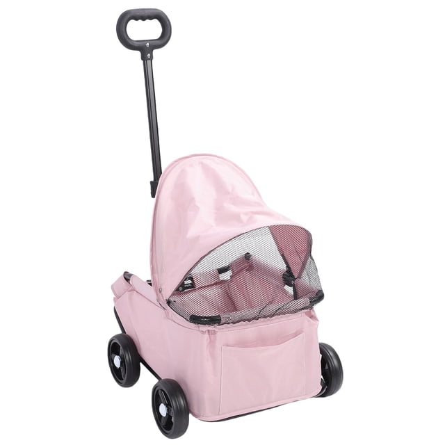 Carroller de Mascotas, Carrito de Pasto Plegable Para Perros y Gatos Medianos Pequeños