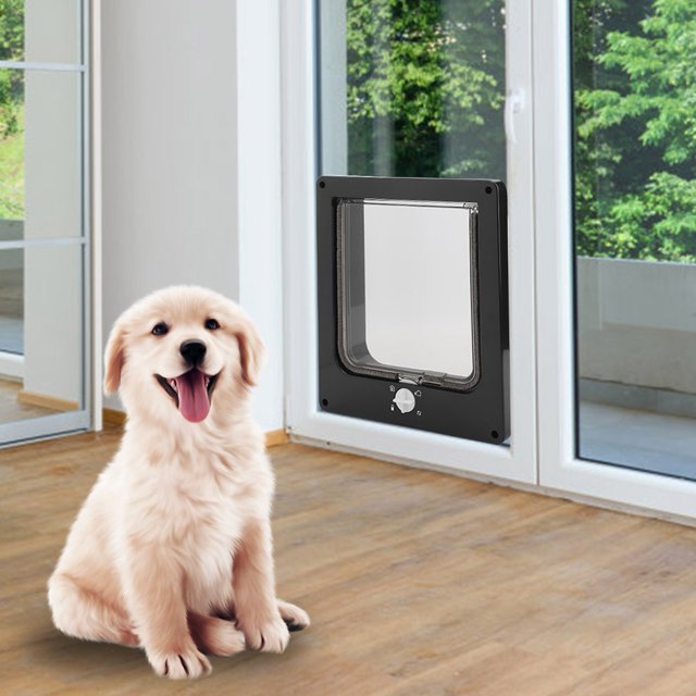 Puerta Abatible Para Mascotas Puerta De Plástico Para Mascotas Puerta Para Gatos Duradera Para Gatos Domésticos ANGGREK Otros