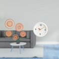 thumbnail image 2 of Arte de pared tejido en ratán y reloj moderno con números y silenciosos. Adornos decorativos colgantes para el hogar, la oficina, el dormitori, 2 of 8