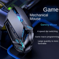 thumbnail image 2 of Wired Gaming Mouse Computer Mice Mechanical Silent 6 Keys USB Braided Rope 4 Speed DPI Ergonomics Mouse for PC Laptop, 2 of 8