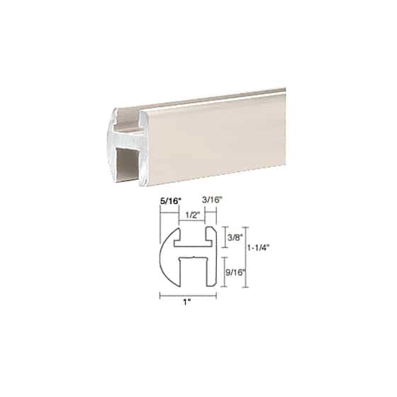 Crl Satin Nickel 98 Deluxe Shower Door Header Only