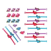 Unicorn Novelty Party Favors Bracelet and Ring Set 1dozen
