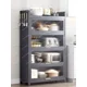 thumbnail image 2 of Estante de cocina con puerta de armario, armario de almacenamiento multifuncional multicapa, horno microondas, armario de almacenamiento, 2 of 4