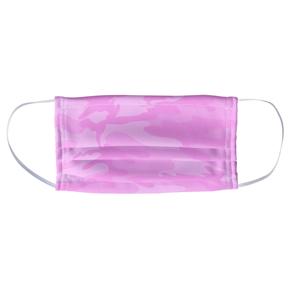 Camo Pink 1-Ply Reusable Face Mask Covering, Unisex