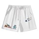 thumbnail image 2 of WILLBEST Pantalones Cortos para Hombre, Informales, con Estampado de Dinosaurio, de Verano, Cómodos, Holgados, Unisex, de 5 Pulgadas, para Uso Diario, Deportes y Actividades Al Aire Libre., 2 of 4