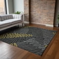 thumbnail image 6 of Addison Rugs Mayfield Washable Transitional Tropical, Leaves, Botanical Gray Rectangle Rug, 10' x 14', 6 of 6