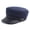 Dark Blue, variant on Unisex Women Men Faux Leather Brim Navy Hat Military Cadet Baseball Trucker Cap