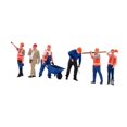thumbnail image 4 of Bunblic 6 Pieces Miniature Figures Model 1/50 Scale Collection Diorama Worker Figure Style A, 4 of 8
