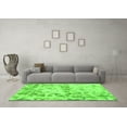 thumbnail image 3 of Ahgly Company Indoor Rectangle Abstract Green Modern Area Rugs, 7' x 10', 3 of 4