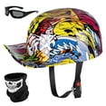 thumbnail image 1 of Casco de moto Yesmotor Baseball Media Cap aprobado por el DOT, 1 of 7