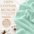 thumbnail image 4 of Yeciiwht Soft Gauze Blanket Breathable Lightweight Cotton Muslin Blankets Throw Blanket for Bed, Couch & Sofa, Cozy All-Season Home Blanket 90*79, 4 of 6