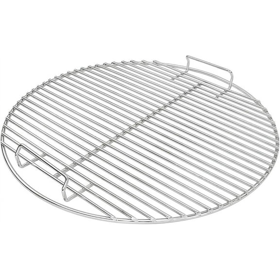 Heavy Duty Stainless Steel Round Grate, High Heat Charcoal Fire Grate Replacement for Optimal Cooking Experience, Better Airflow and Temperature Control, Easy Cleaning, 44.5Cm