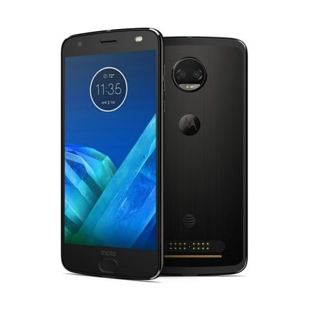 Motorola Phones At&t Certified Pre-Owned Motorola Moto Z2 Force XT1789 64GB AT&T GSM Global Unlocked Smartphone - Super Black ()