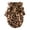 Brown, variant on Aosijia Fleece Dog Hoodie Leopard Print Dog Coat Jacket Winter Warm Pet Dog Clothes for Small Dogs Pet Costume S Brown