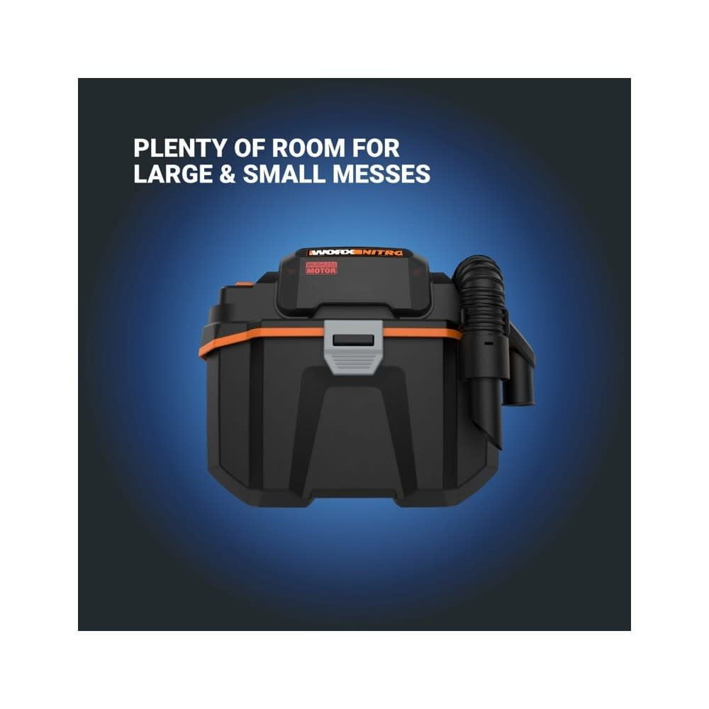 Worx Nitro WX031L 20V 2.1 Gal Cordless Wet/Dry Vacuum (Battery and Charger Included)