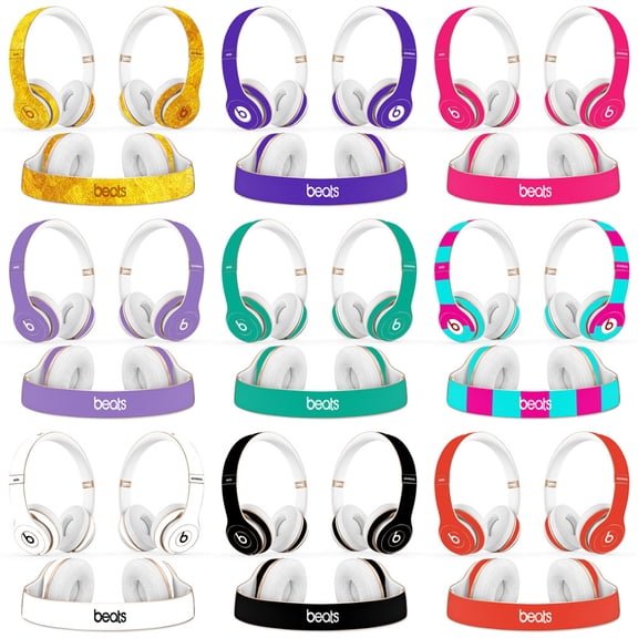 KIPLINK PVC Air-Channel Sticker Skin for Beats Solo 2 Solo 3 Wireless Headphones Pure Color