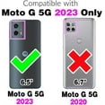 thumbnail image 2 of Phone Case for Motorola Moto G 5G 2023 Hard Cover Shockproof Soft Silicone Bumper Hybrid Three Layer Heavy Duty Grip Rugged Protective Cell Accessories MotoG G5G G5 Cases Women Men Dark Purple, 2 of 13