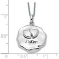 thumbnail image 3 of Sterling Silver Antiqued For You My Sister 18In. Necklace Made In China qsx597, 3 of 5