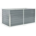 thumbnail image 4 of vidaXL Raised Garden Bed 160x80x77 cm Galvanised Steel Grey, 4 of 4