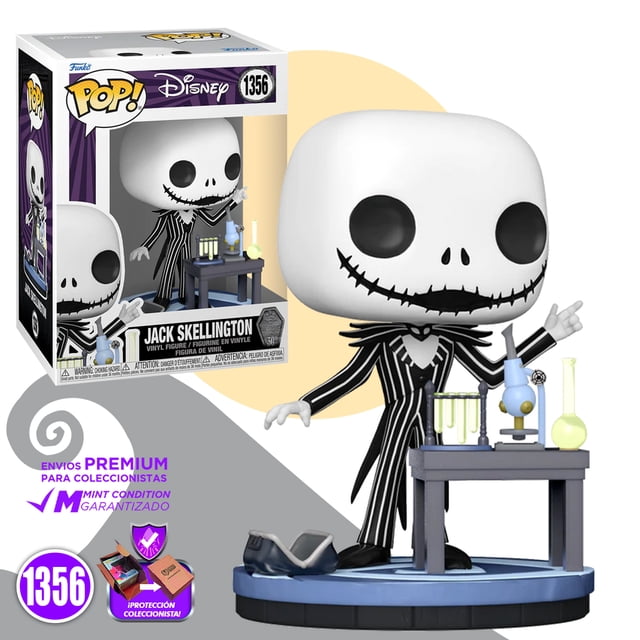 Funko Pop Jack Skellington En Laboratorio #1356 El Extraño Mundo de Jack 30 Aniversario Original Funko The Nightmare Before Christmas