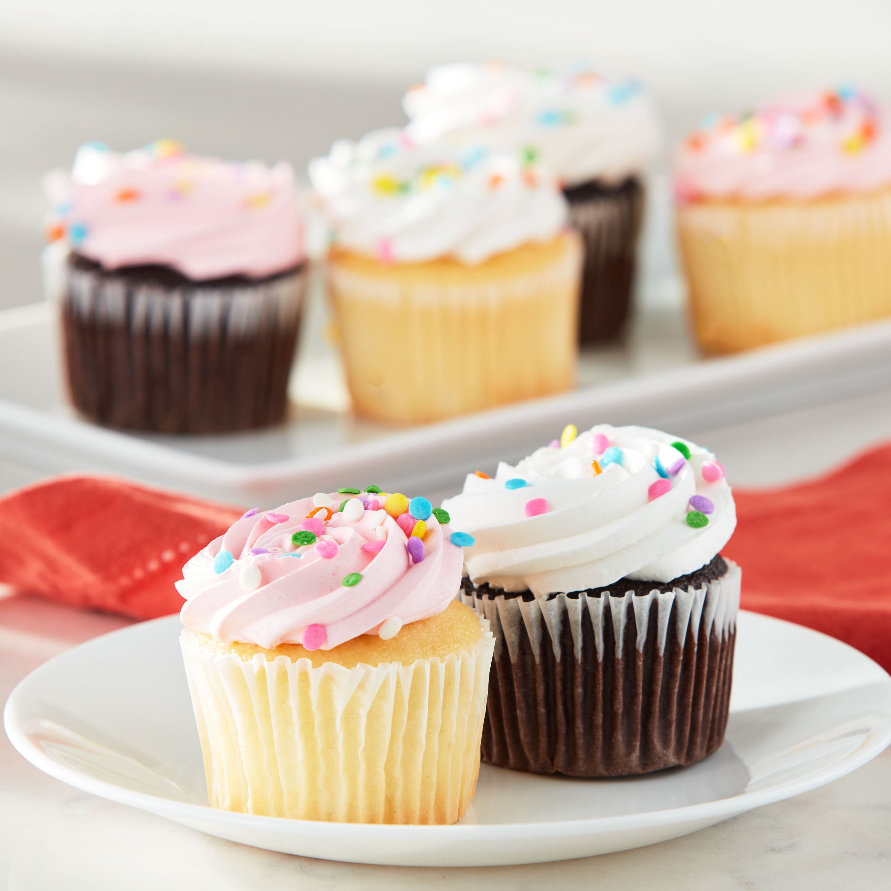 Freshness Guaranteed Assorted Cupcakes with Whipped Icing, Special Order, 6 Count