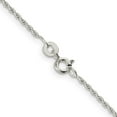 thumbnail image 5 of Auriga Fine Jewelry 925 Sterling Silver 1.3mm Loose Rope Chain Necklace 22inch for Women, 5 of 6
