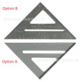 thumbnail image 1 of BeesClover Triangle Rule 90 Degree Thickening Angle Rule Aluminum Alloy Carpenter Measurement Square Ruler, 1 of 9