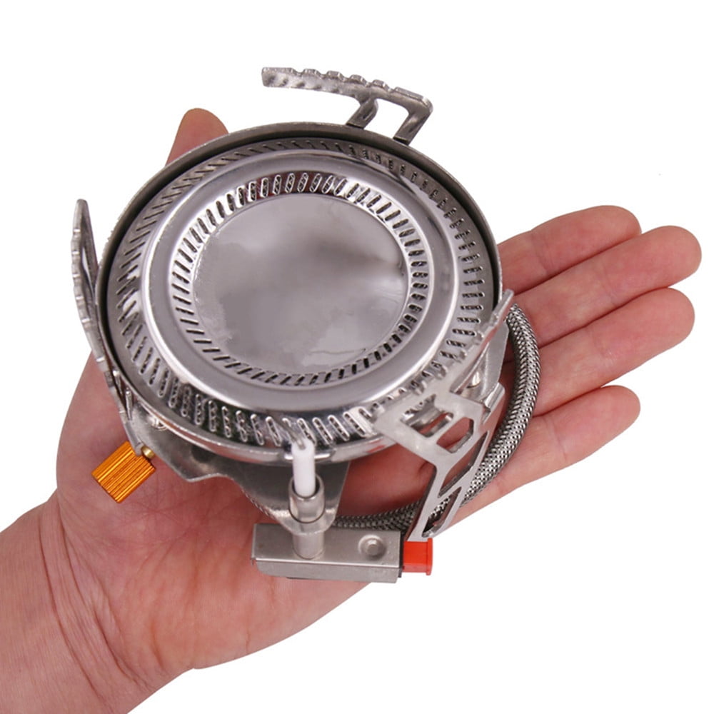 JIAHAOO Compact Foldable Gas Stove with Anti-Slip Teeth, Safe & Efficient Cooking Solution for Backpacking & Travel