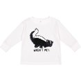 thumbnail image 3 of Inktastic Animals Cute Skunk Wasn't Me Boys or Girls Long Sleeve Toddler T-Shirt, 3 of 5
