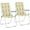 Rainbow, variant on Webbed Lawn Chairs Set of 2, Foldable Metal Patio Chairs Stable Steel Outdoor Chair for Camping, Fishing, Beach, Poolside, Backyard and BBQ, Blue & white, 21 IN
