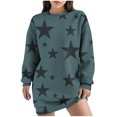 thumbnail image 1 of Robe d'Hiver pour Femmes, Robe Décontractée pour Femmes, Robe d'Automne et d'Hiver à Col Rond Manches Longues Imprimée, 1 of 4