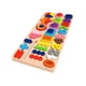 thumbnail image 5 of Clasificador de formas de madera, rompecabezas de números, juego de mesa de aprendizaje de educación temprana para niños pequeños, juego de conteo 5, 5 of 9