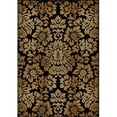 thumbnail image 1 of Radici 1747-1310-BLACK Como Rectangular Black Transitional Italy Area Rug, 3 ft. 3 in. W x 4 ft. 11 in. H, 1 of 1