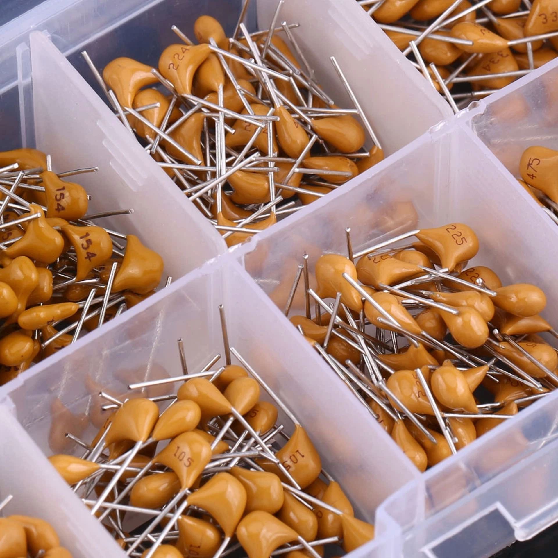 CIRCLE- 0.1Uf~10Uf 50V Ceramic Capacitor Assorted Kit 500Pcs 10 Value