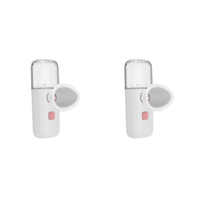 Bewildely Eyes Mist Sprayer Cuerpo recargable USB para manos hidratantes faciales Blanco Tipo 2 2piezas