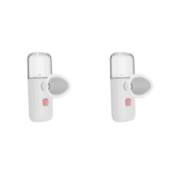 Bewildely Eyes Mist Sprayer Cuerpo recargable USB para manos hidratantes faciales Blanco Tipo 2 2piezas