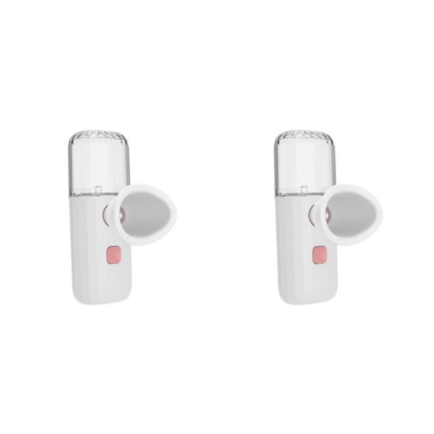 Bewildely Eyes Mist Sprayer Cuerpo recargable USB para manos hidratantes faciales Blanco Tipo 2 2piezas