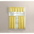 thumbnail image 3 of No. 918  Martine Solid Microfiber 3-piece Kitchen Curtain Valance and Tiers Set, 3 of 5