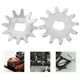 thumbnail image 4 of BRIGHTFUFU Kit de reparación de engranajes de gato hidráulico Horizontal, 2 uds., engranaje pequeño de Metal y mango, piezas de engranaje de gato para gatos de coche, plateado, 42 MM, 4 of 7
