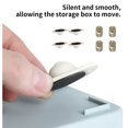 thumbnail image 1 of 4pcs Caster Pulley 360 Degrees Universal Wheel Sticky Pulley; Storage Box Universal Low-noise Storage Box Roller, Plastic Pulley, 1 of 7