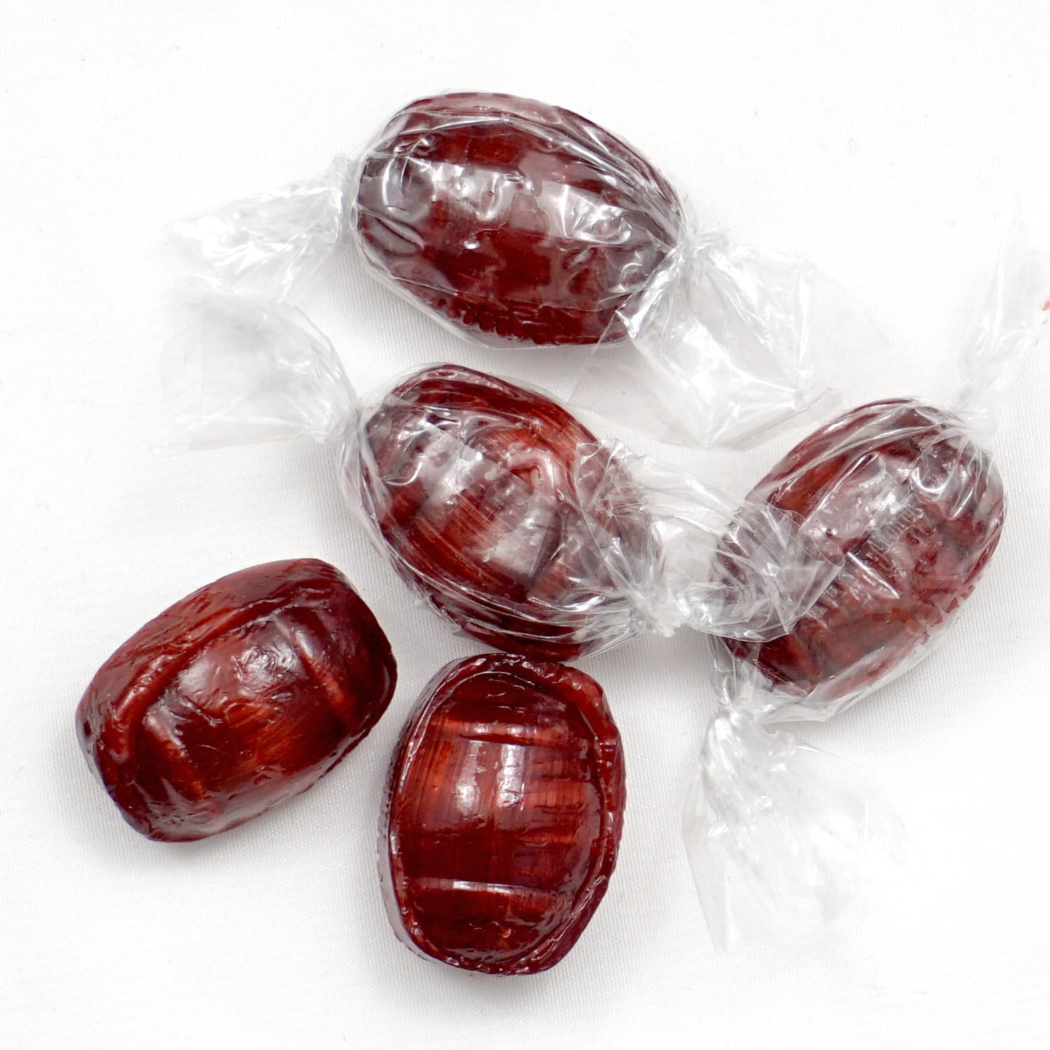 Root Beer Barrels Hard Candy - 5lb Bulk Bag (Approximately 325 pcs) - Old Fashioned Hard Candy - Individually Wrapped Bulk Candy - The Hampton Popcorn & Candy Company
