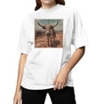 thumbnail image 2 of Vintage Longhorn in Rustic Corral Women's T-shirt, 2 of 3