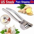 thumbnail image 4 of Garlic Press Crusher Squeezer Masher Mincer Stainless Steel Manual Kitchen Tool, 4 of 6