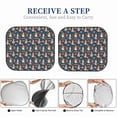 thumbnail image 6 of Naloa Garden Gnomes Print 2-Piece Windshield Sunshade,Foldable Car Front Window Sun Shades,for Most Sedans SUV Truck-, 6 of 6