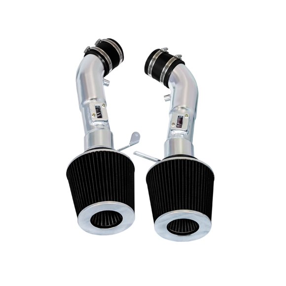 Cold Air Intake System with Heat Shield Kit + Filter Combo BLACK Compatible For 09-20 Nissan 370Z / Infiniti 08-13 G37 / 14-15 Q50 3.7L V6