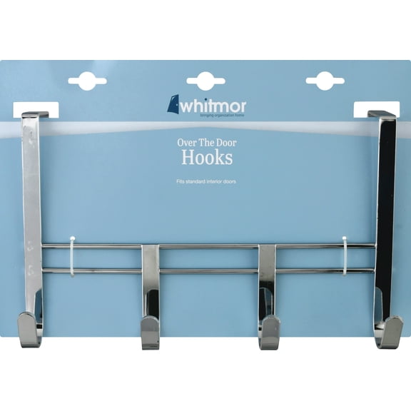 Whitmor 5044121 Metal Closet Hook, White