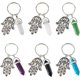 thumbnail image 1 of Llavero de mano de Hamsa de aleación con 6 estilos, con dijes de piedras preciosas, colorido, protector, para bolso, anillo decorativo para mujeres y hombres., 1 of 7