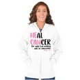 thumbnail image 4 of He Can Heal Cancer Religious BCA Zip Hoodie Sweatshirt Women Brisco Brands S, 4 of 6